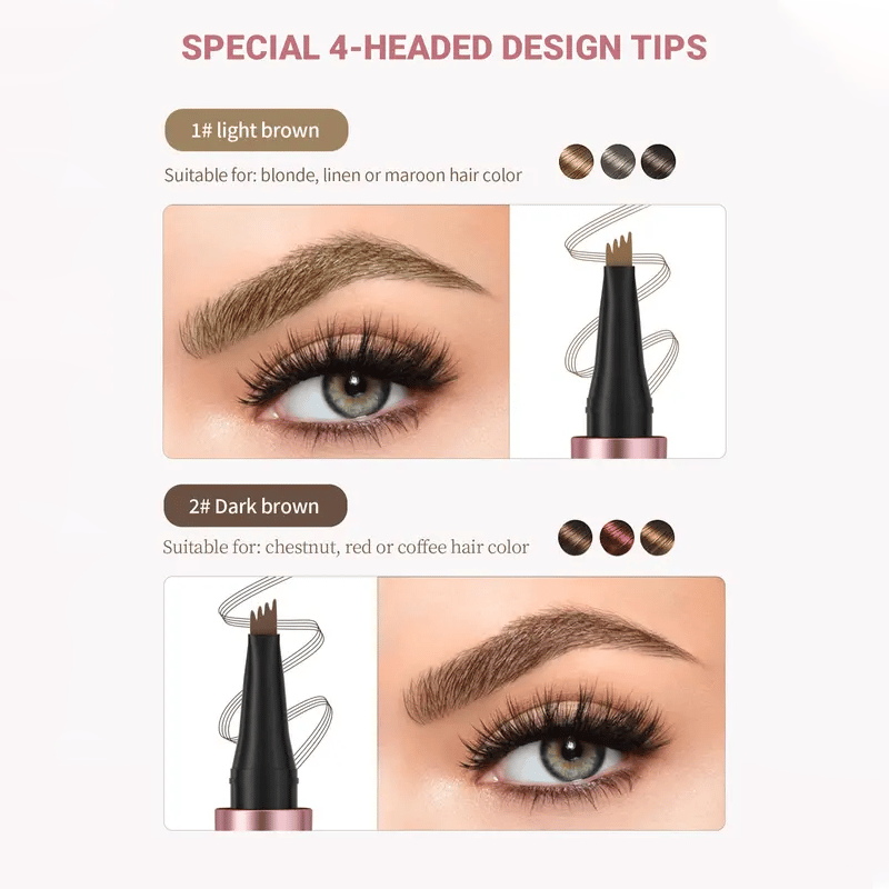 ⚡ Buy 1, 2nd 60% Off! Waterproof Micro-Fork Eyebrow Pencil – Long-Lasting, Smudge-Proof, Natural Hair-Like Strokes