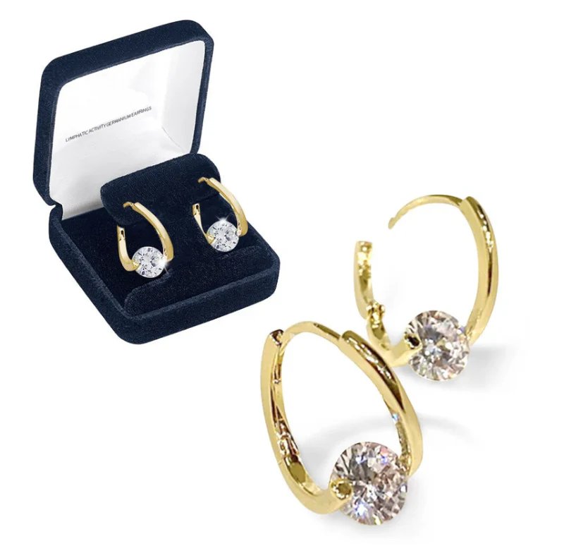 (🔥LAST DAY SALE - 66% OFF) Skavix™ Lymphvity MagneTherapy Germanium Earrings – Revitalize Your Well-being! 💎