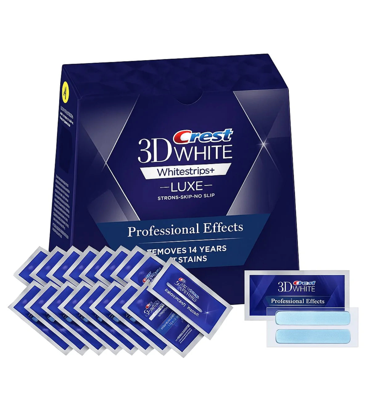 Pro-Strength 3D Teeth Whitening Strips – Remove Yellow & Smoke Stains Fast