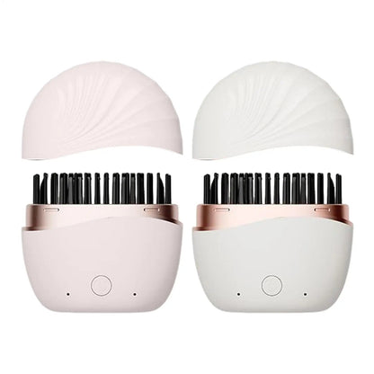 Skavix™ Cordless Hair Smoothing Brush With Built-in Mirror🪞 | Travel-Ready Styling👜