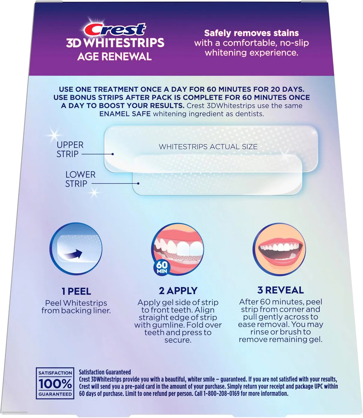 Pro-Strength 3D Teeth Whitening Strips – Remove Yellow & Smoke Stains Fast