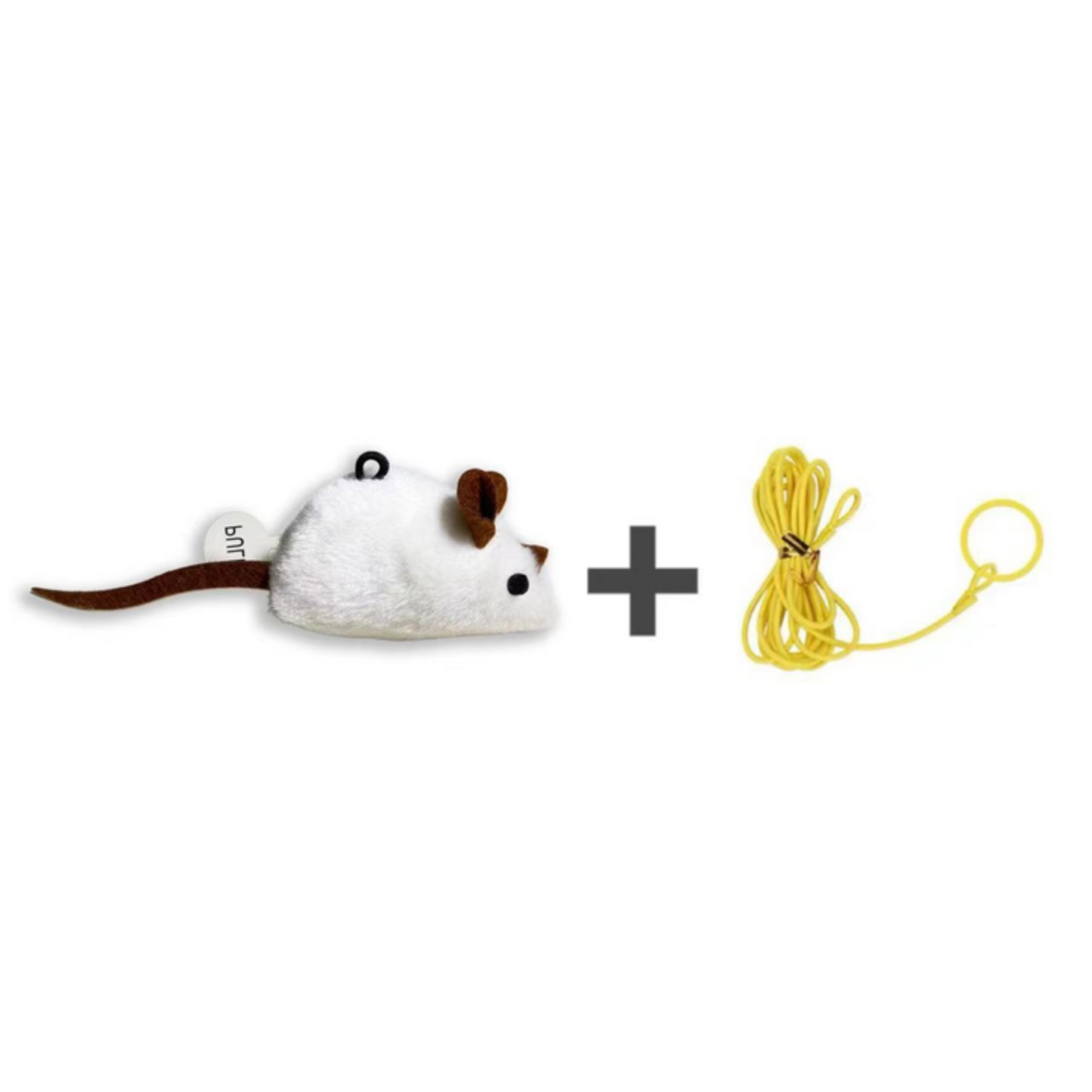 SqueakyMouse 1+1 FREE: Realistic Interactive Plush Cat Toy Squeaky Mouse
